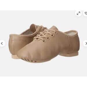 👞Capezio E-Series Jazz Oxford EJ1 Shoes (Caramel Leather, Size 10M, =8.5